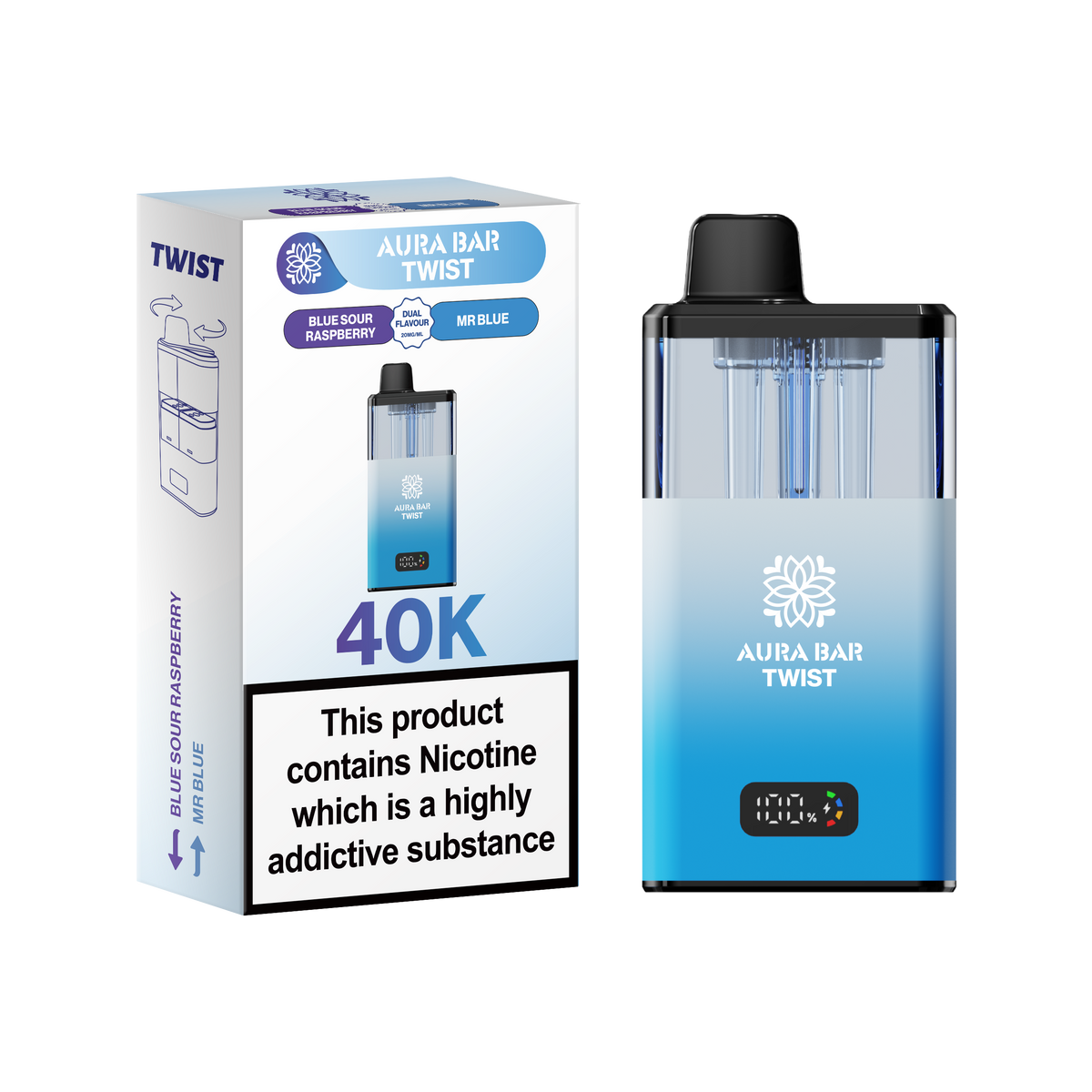Aura Bar Twist 40k Prefilled Pod Vape