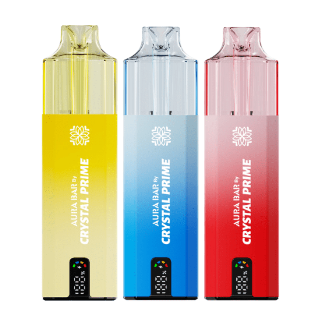 Aura Bar 10000 Prefilled Pod Vape By Crystal Prime - Pack of 5 Aura Bar 10000 Prefilled Pod Vape By Crystal Prime - Pack of 5