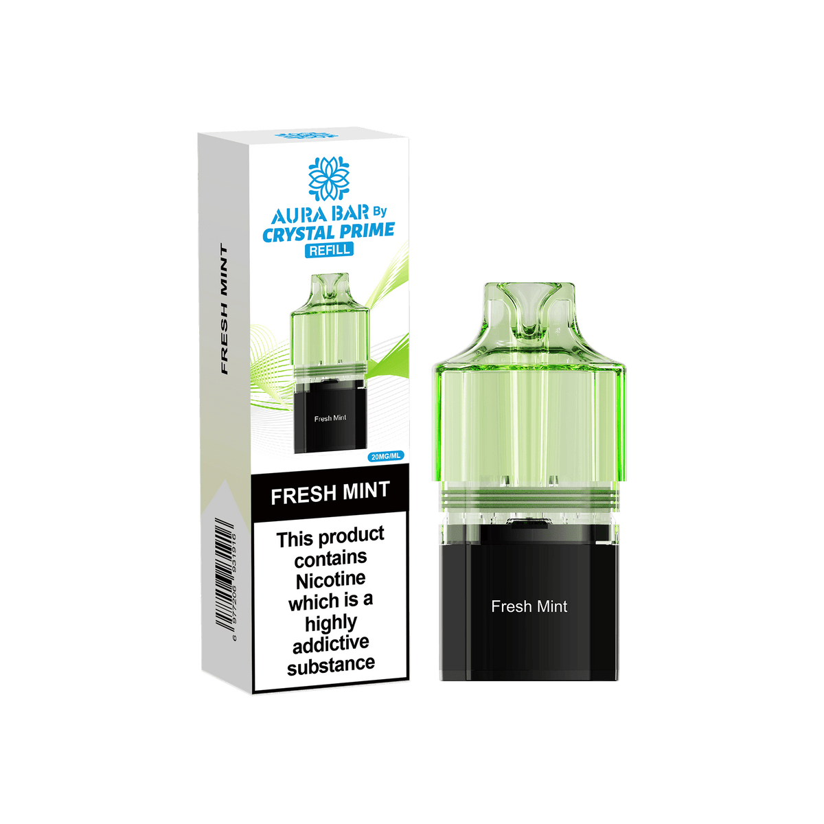 buy Crystal Prime Aura Bar 10k Replacement Pods at Wolfvapes.co.uk