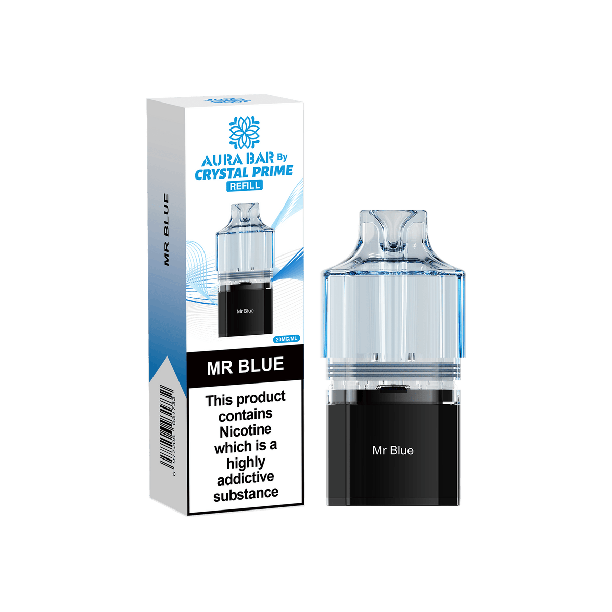 buy Crystal Prime Aura Bar 10k Replacement Pods at Wolfvapes.co.uk