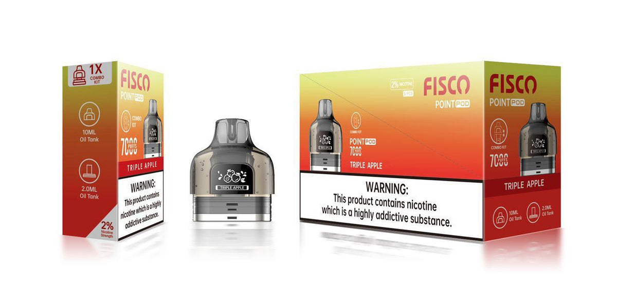 buy Fisco Point Pro 7000 Replacement Pods Pack of 5 at Wolfvapes.co.uk