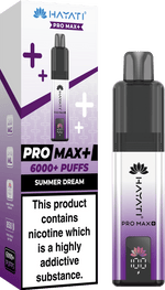 buy Hayati Crystal Pro Max+ 6000 Vape Kit Box of 10 at Wolfvapes.co.uk