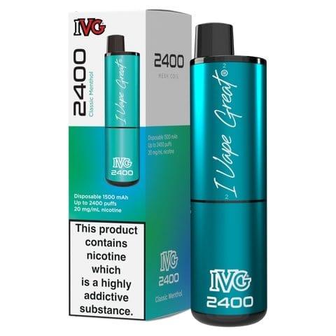 IVG 2400 Disposable Vape Pod Puff Bar Device - Box of 5 - YD VAPE STORE