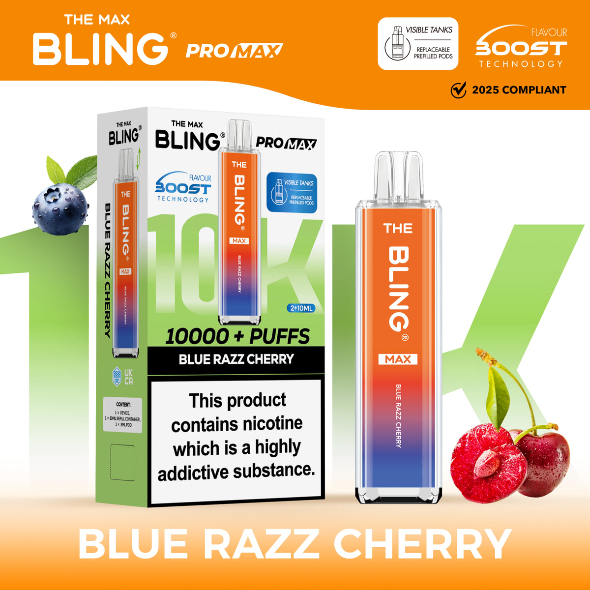 The Crystal Bling Max 10000 Preffilled Pod Kit