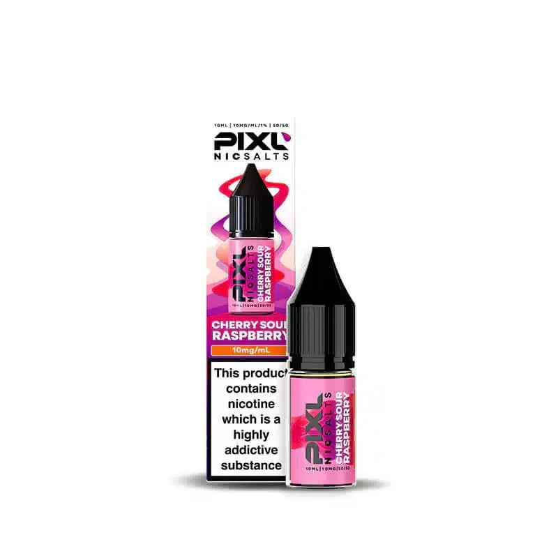 PIXL Nic Salt 10ml E - Liquids Box of 10 - Cherry Sour Raspberry
