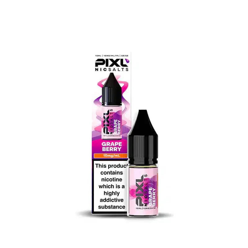 PIXL Nic Salt 10ml E - Liquids Box of 10 - Grape Berry