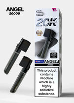 bulk wholesale Vapes Bars Angel 20000 Prefilled Pods Box of 5 - Black Edition
