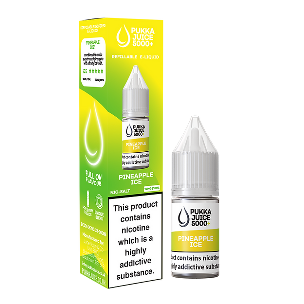 Pukka Juice 5000+ Nic Salts 10ml - Box of 10