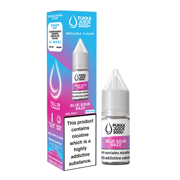 Pukka Juice 5000+ Nic Salts 10ml - Box of 10