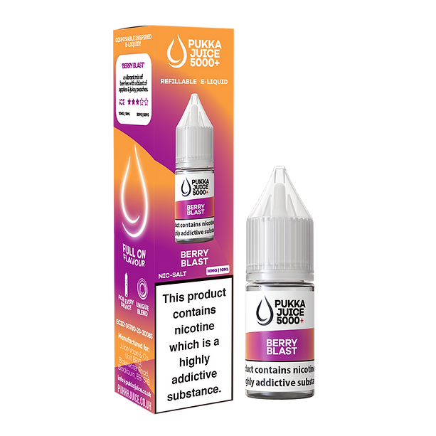 Pukka Juice 5000+ Nic Salts 10ml - Box of 10
