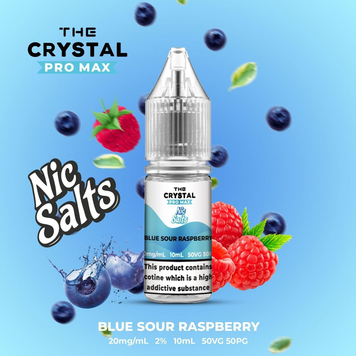 The Crystal Pro Max Vape Nic Salts 10ml - Box of 10 - YD VAPE STORE