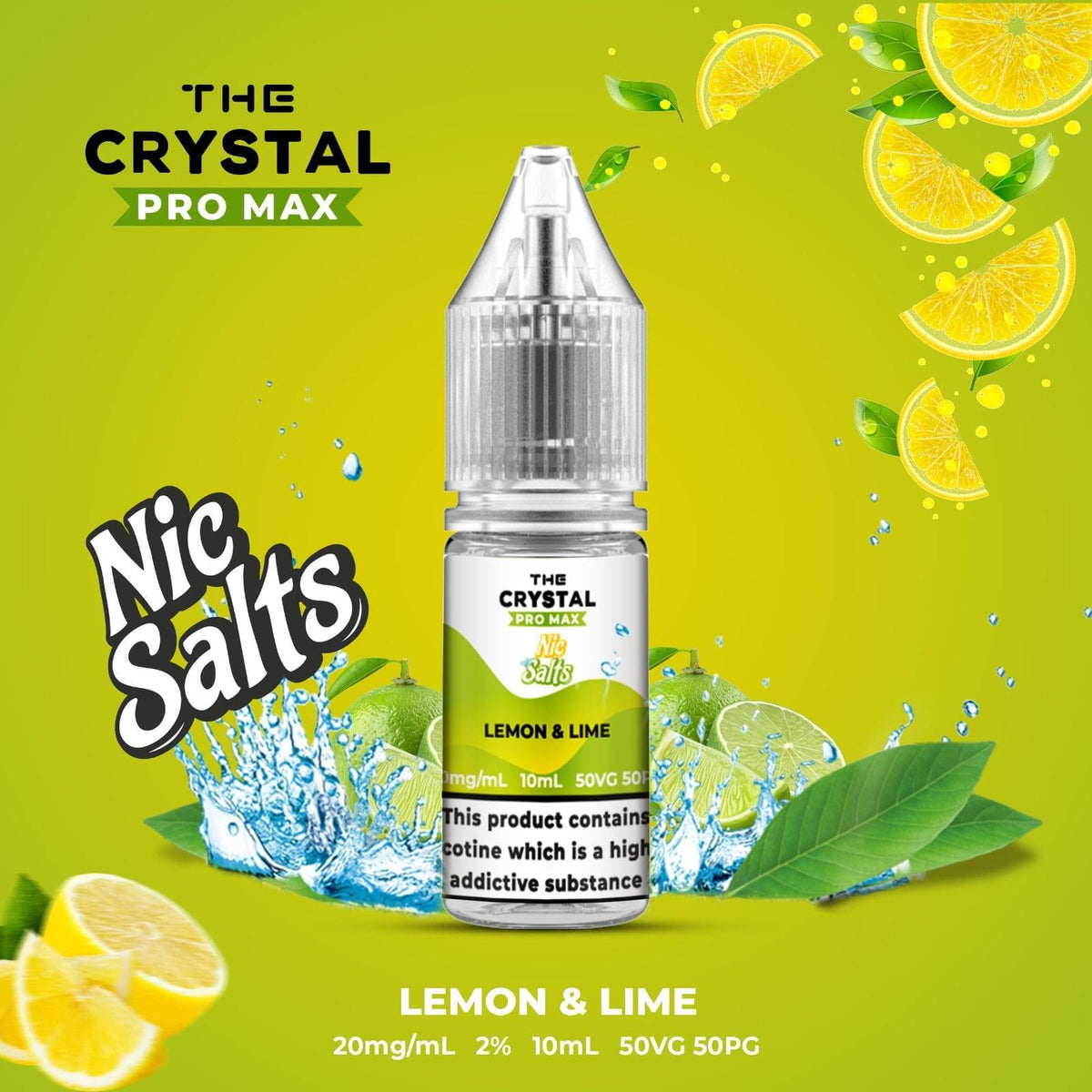 The Crystal Pro Max Vape Nic Salts 10ml - Box of 10 - YD VAPE STORE