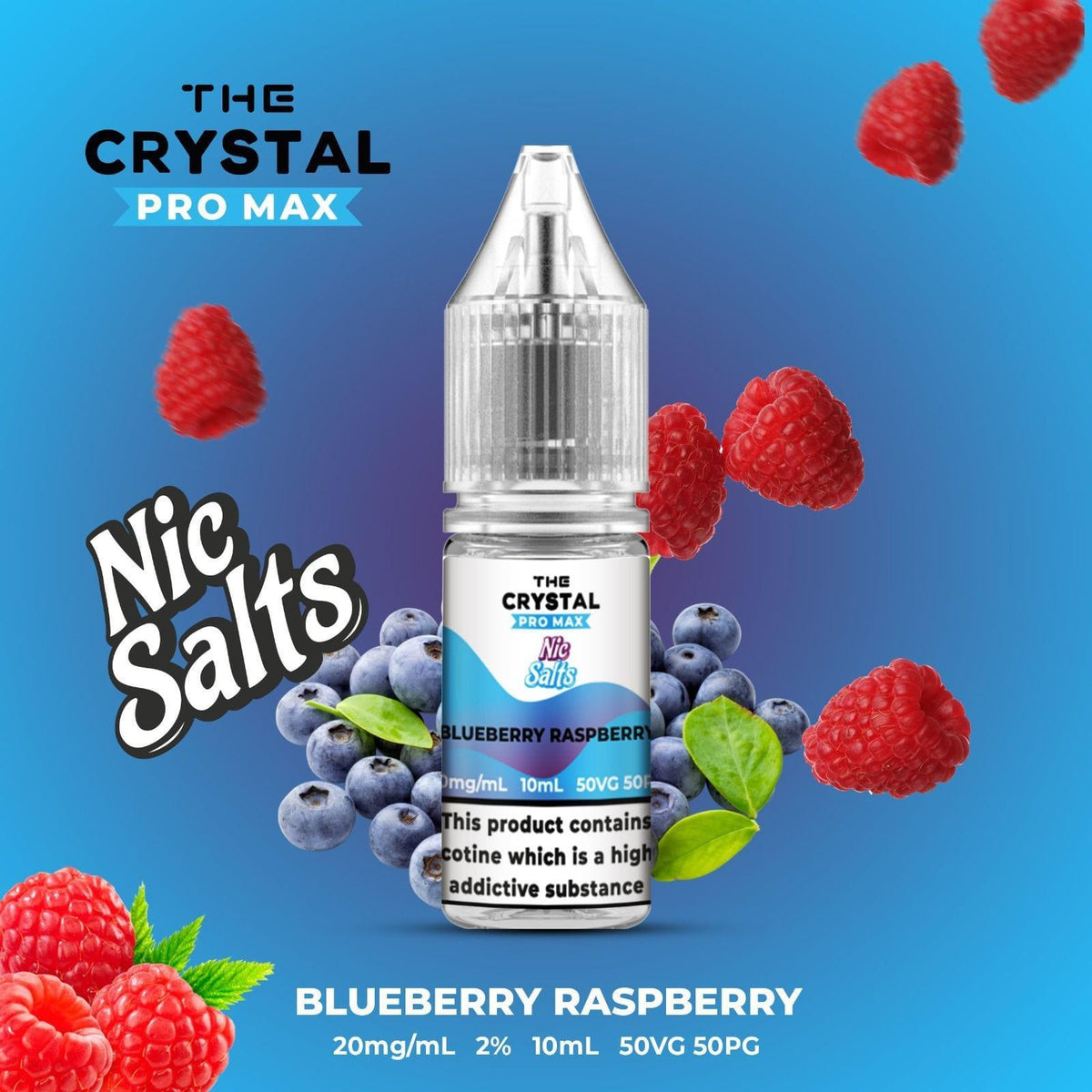 The Crystal Pro Max Vape Nic Salts 10ml - Box of 10 - YD VAPE STORE