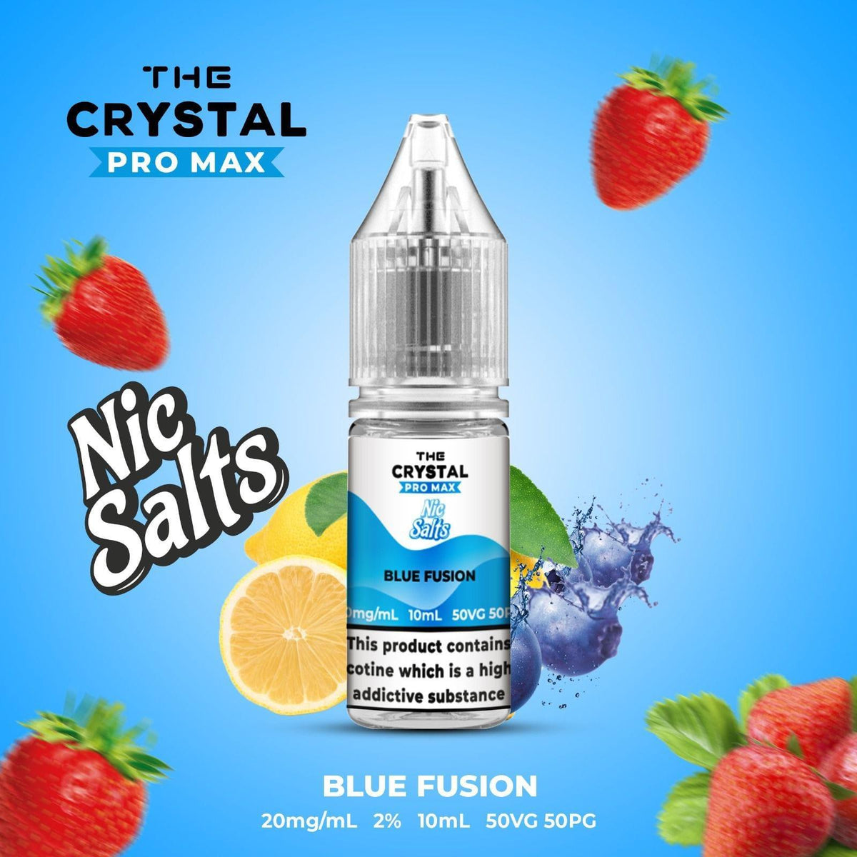 The Crystal Pro Max Vape Nic Salts 10ml - Box of 10 - YD VAPE STORE