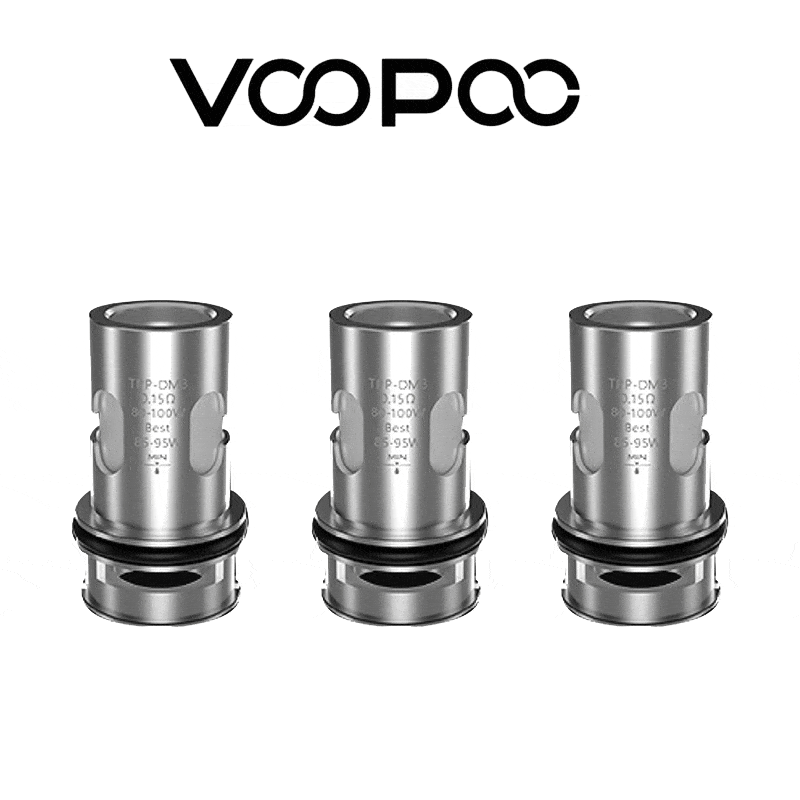 VOOPOO TPP-DM3 Coil 0.15ohm 3PCS/Pack - YD VAPE STORE