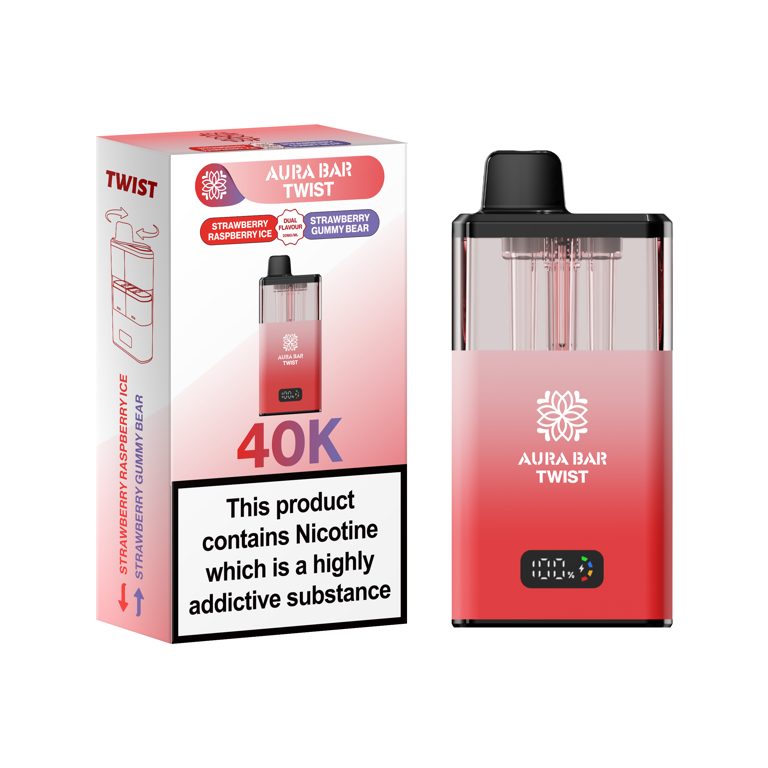 aura bar vape Aura Bar Twist 40k Prefilled Pod Vape
