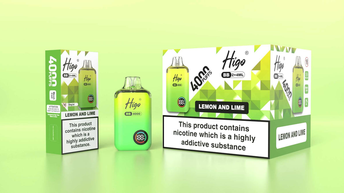Higo BB 4000 Prefilled Pod Vape Kit Box of 5