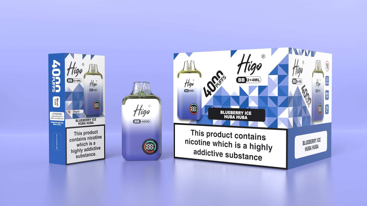Higo BB 4000 Prefilled Pod Vape Kit Box of 5