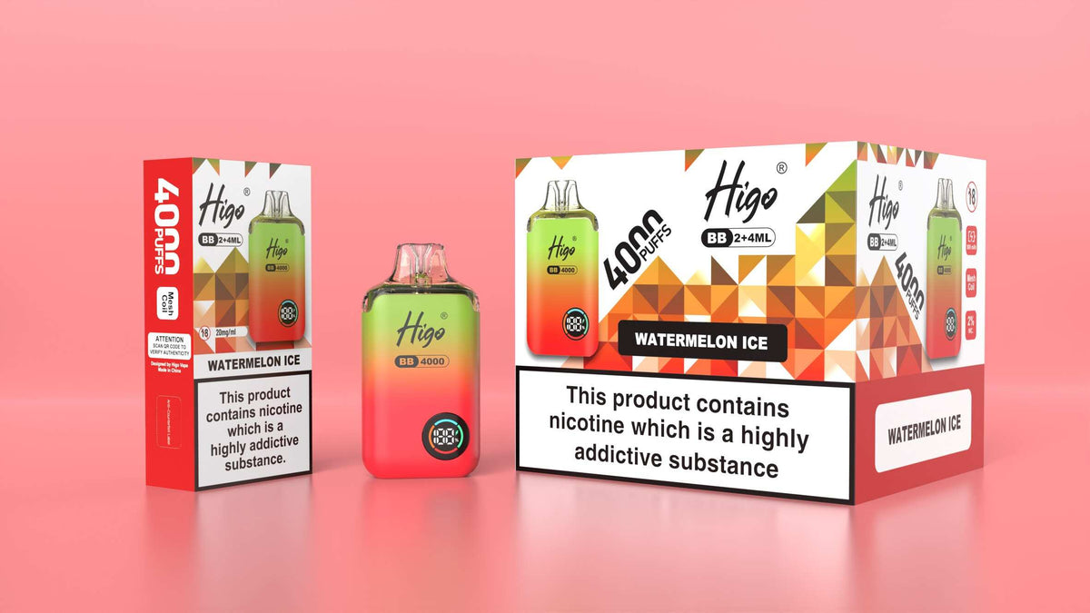 Higo BB 4000 Prefilled Pod Vape Kit Box of 5