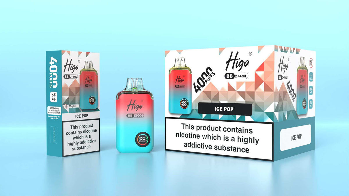Higo BB 4000 Prefilled Pod Vape Kit Box of 5