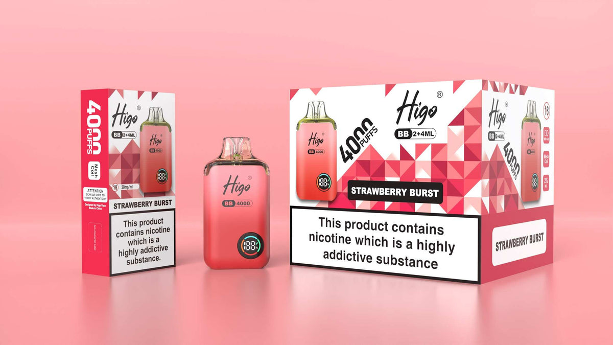 Higo BB 4000 Prefilled Pod Vape Kit Box of 5