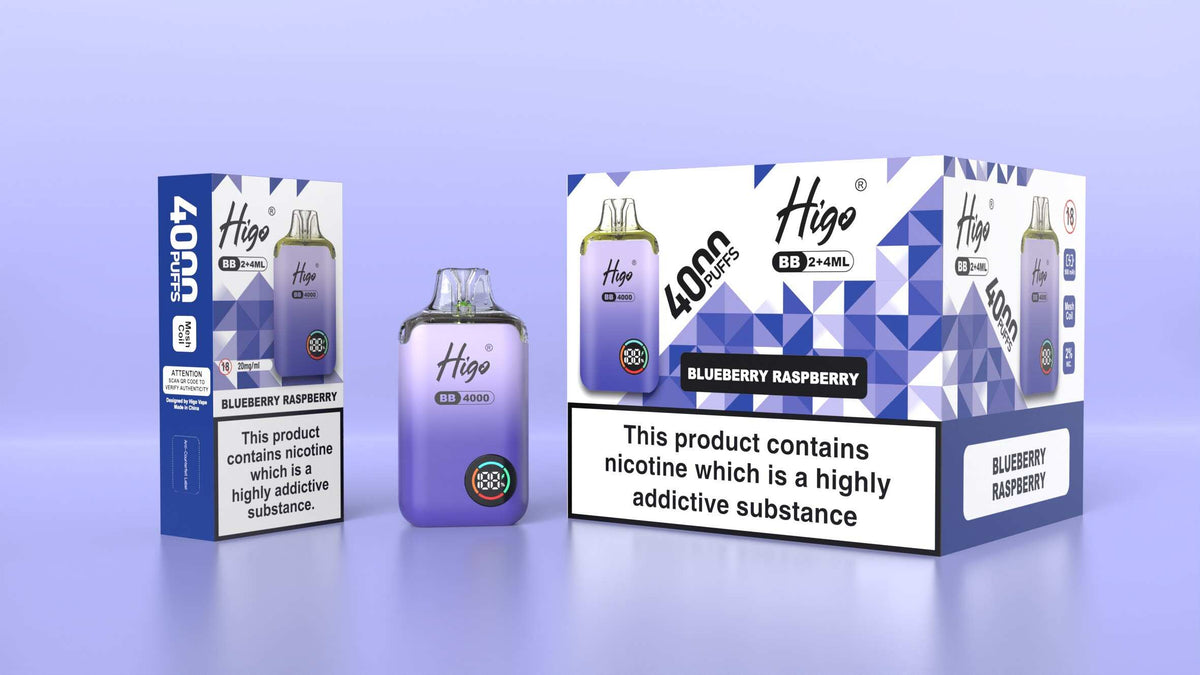Higo BB 4000 Prefilled Pod Vape Kit Box of 5