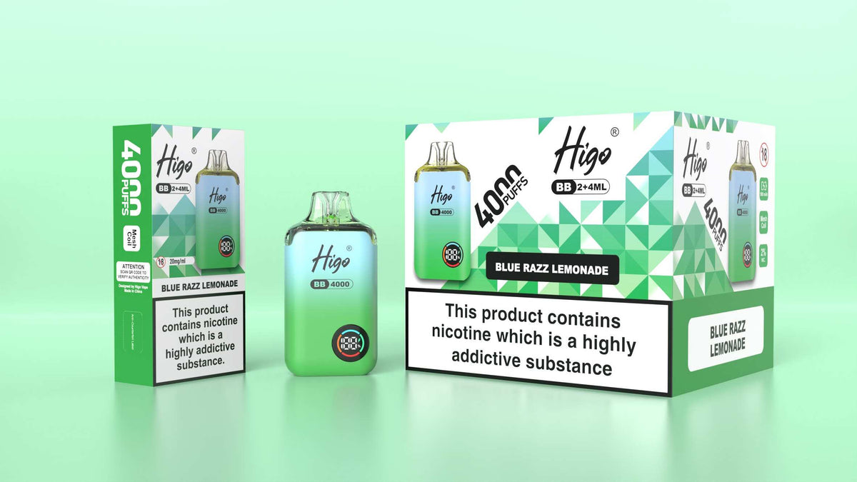 Higo BB 4000 Prefilled Pod Vape Kit Box of 5