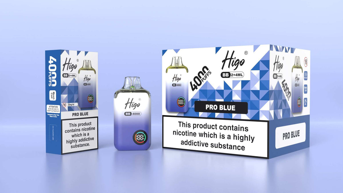 Higo BB 4000 Prefilled Pod Vape Kit Box of 5