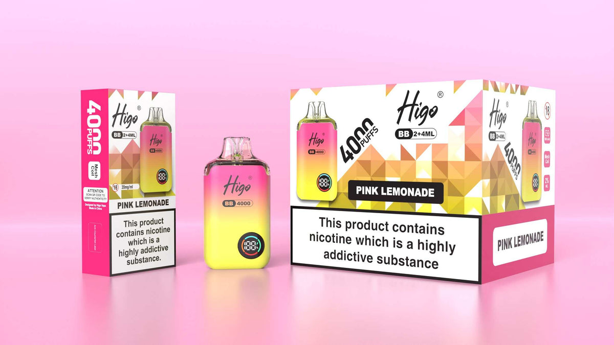 Higo BB 4000 Prefilled Pod Vape Kit Box of 5