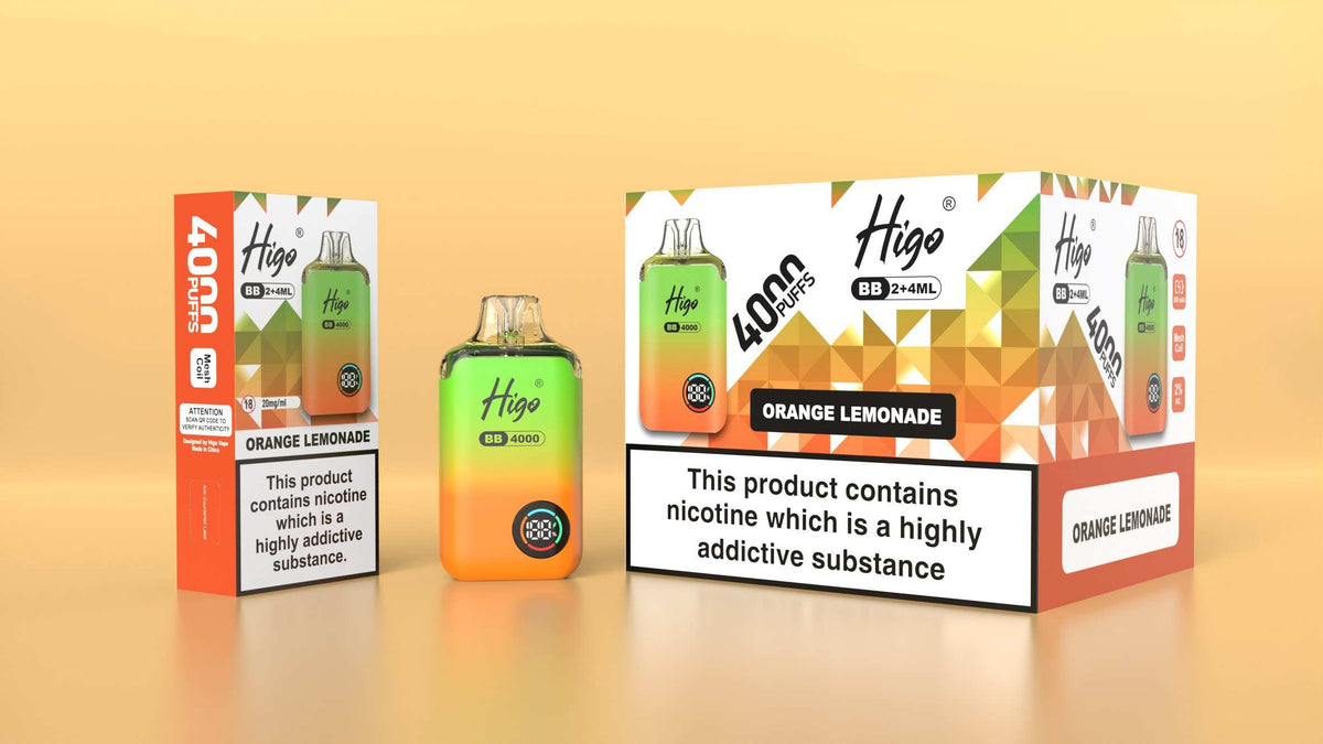 Higo BB 4000 Prefilled Pod Vape Kit Box of 5