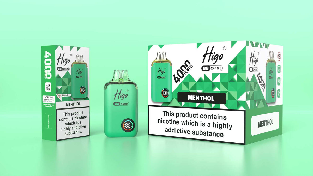 Higo BB 4000 Prefilled Pod Vape Kit Box of 5
