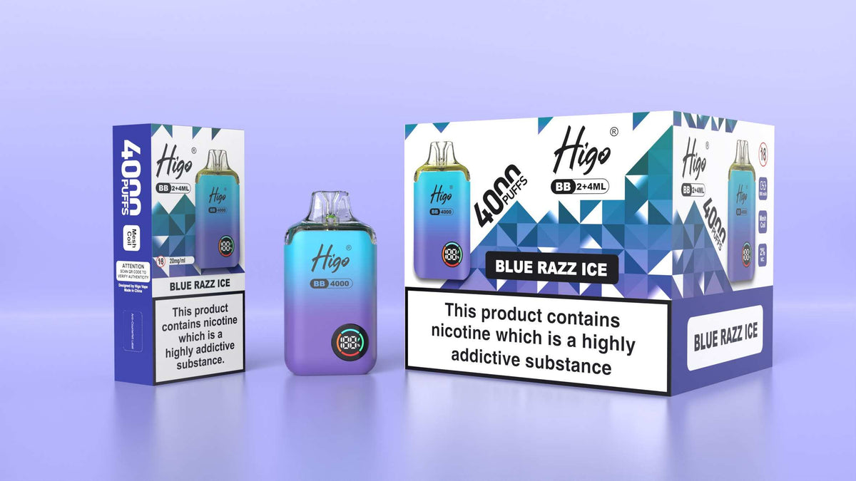 Higo BB 4000 Prefilled Pod Vape Kit Box of 5