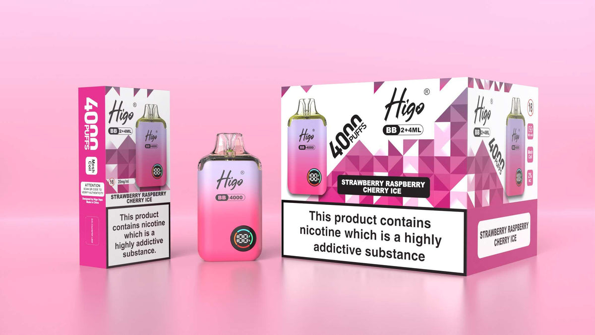 Higo BB 4000 Prefilled Pod Vape Kit Box of 5