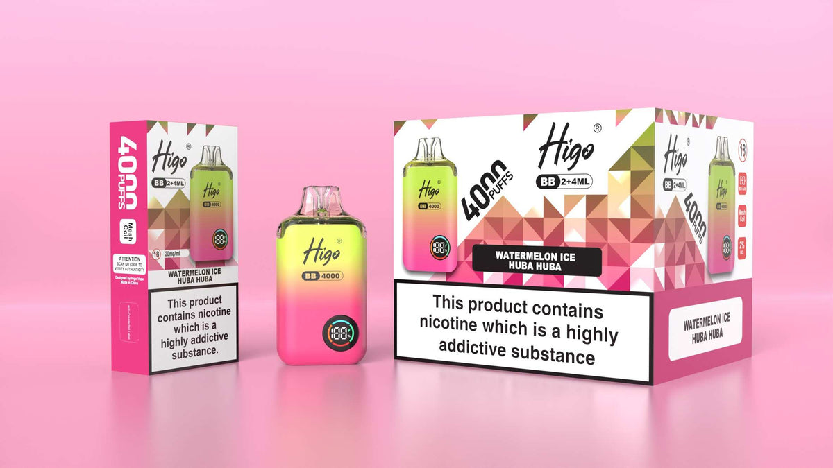 Higo BB 4000 Prefilled Pod Vape Kit Box of 5