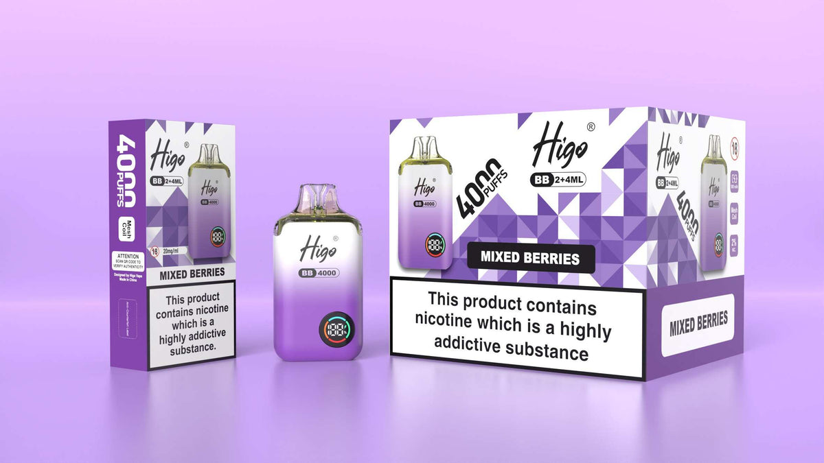 Higo BB 4000 Prefilled Pod Vape Kit Box of 5