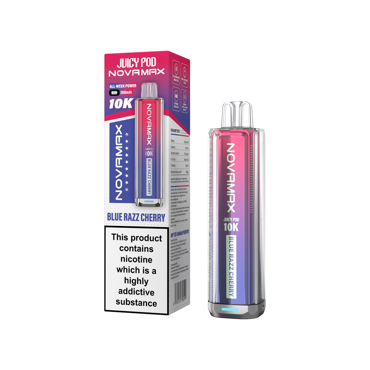 Juicy Pod Novamax 10k Prefilled Pod Vape Kit Pack of 5