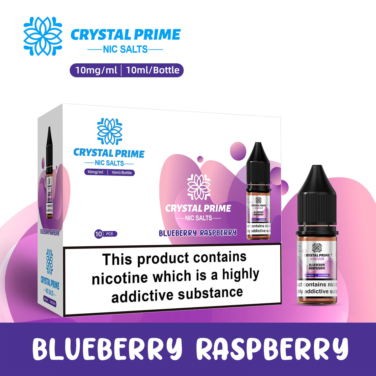 Crystal Prime 7000 Nic Salts 10ml E-liquids
