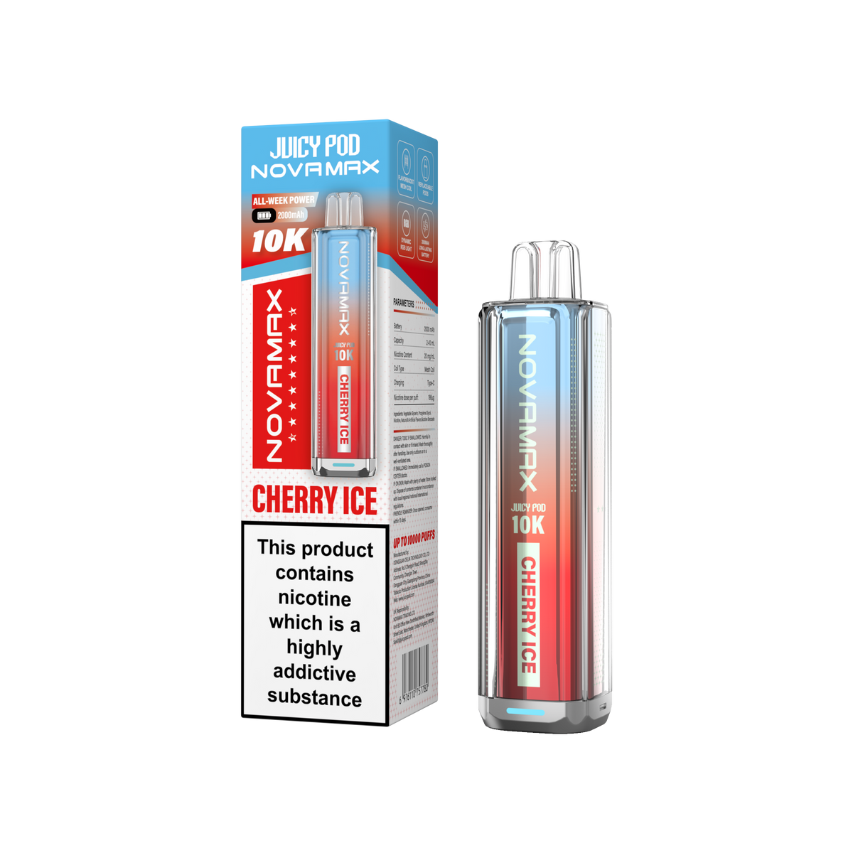 Juicy Pod Novamax 10k Prefilled Pod Vape Kit Pack of 5