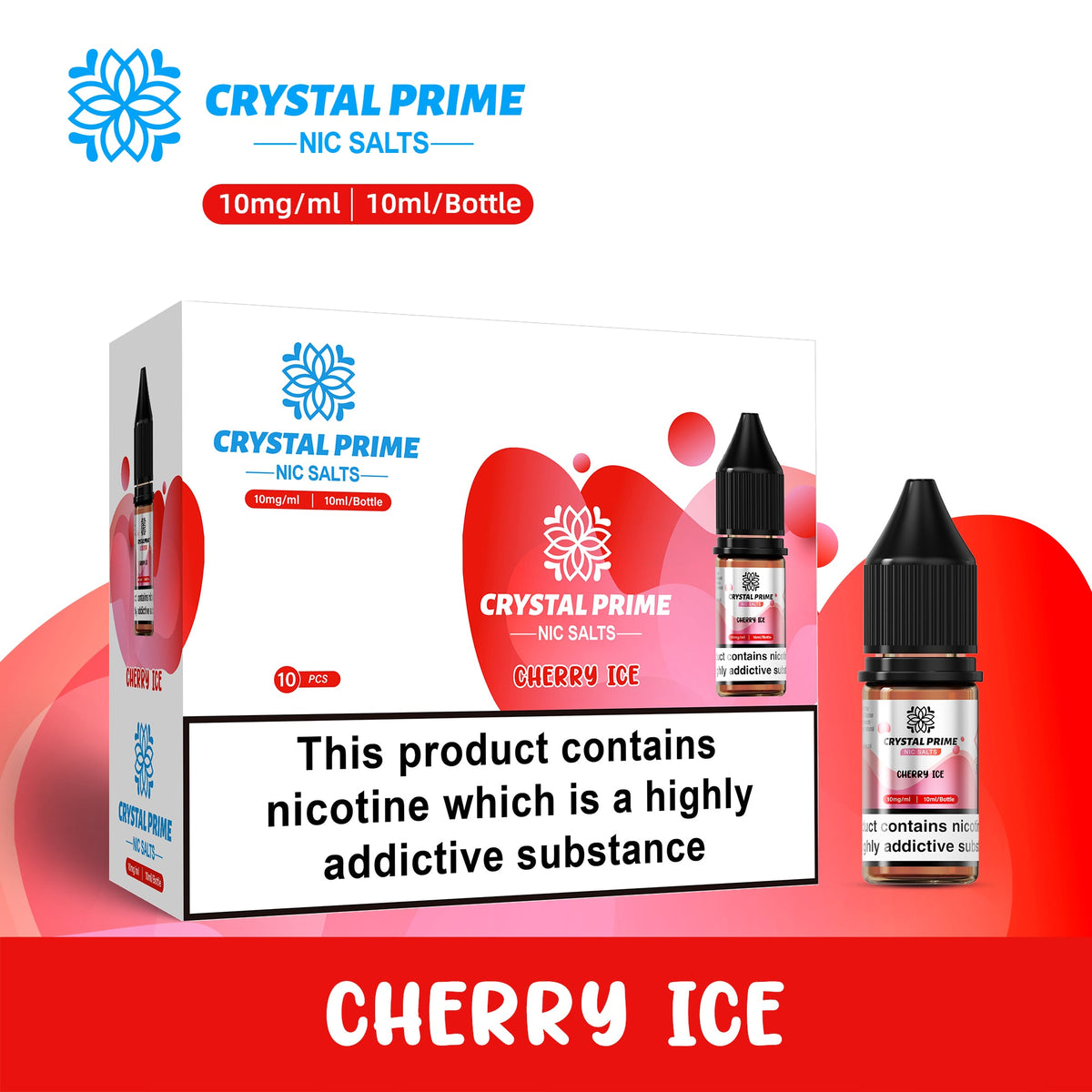 Crystal Prime 7000 Nic Salts 10ml E-liquids
