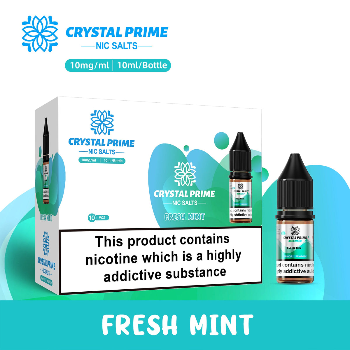 Crystal Prime 7000 Nic Salts 10ml E-liquids