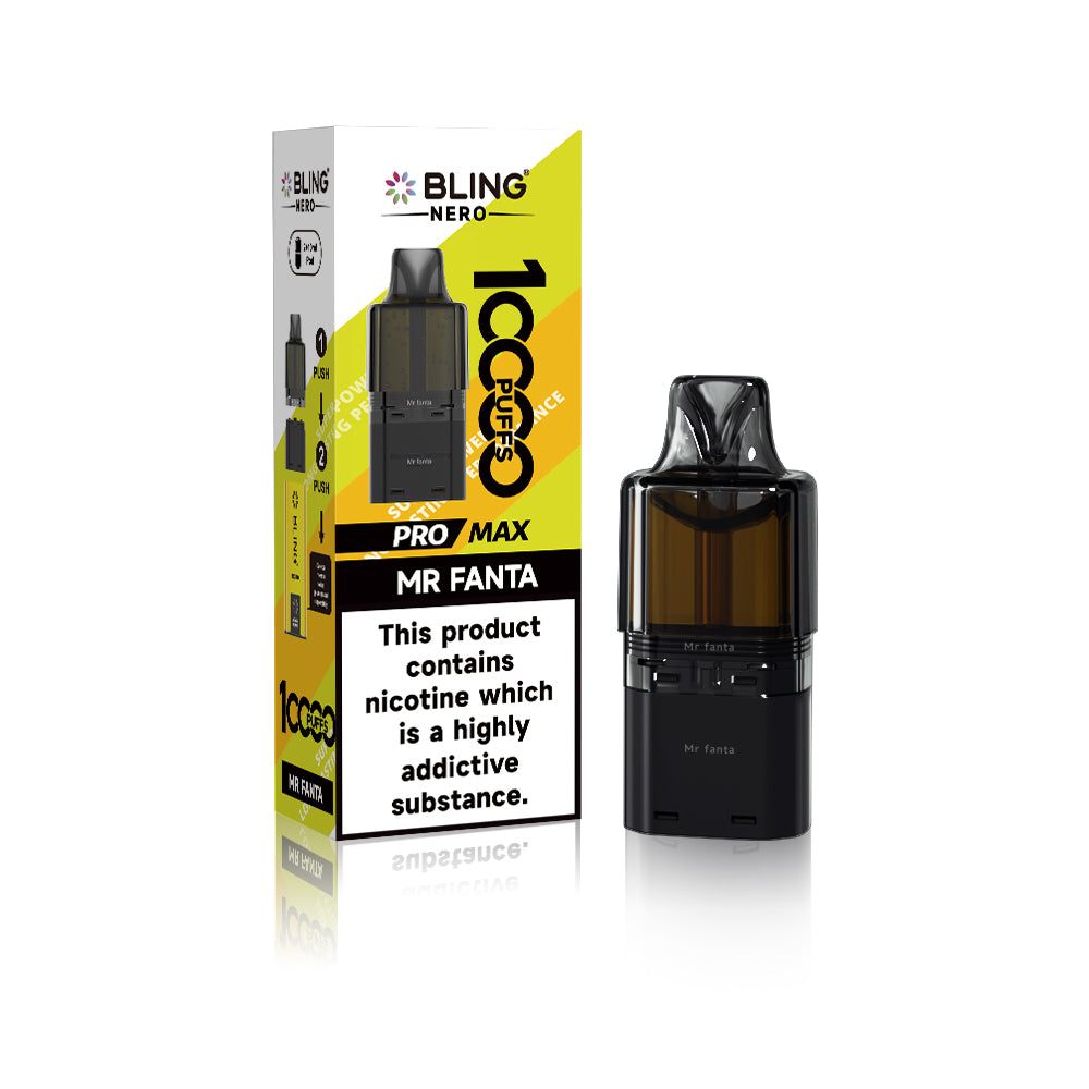 Crystal Bling Nero 10k Prefilled Pods