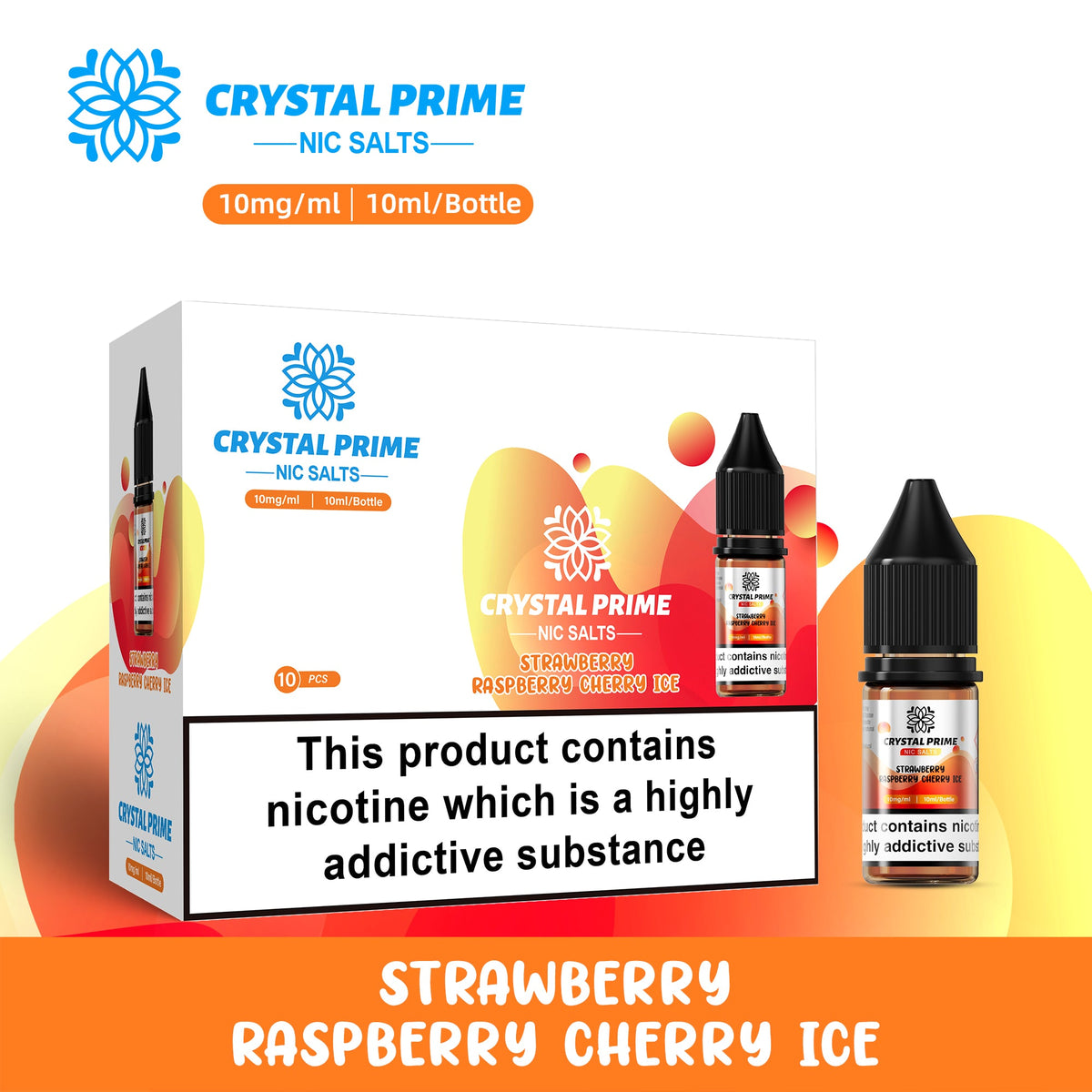 Crystal Prime 7000 Nic Salts 10ml E-liquids