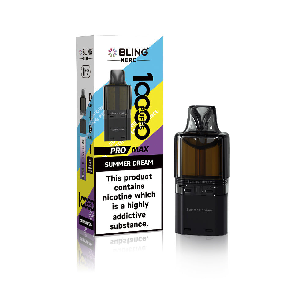 Crystal Bling Nero 10k Prefilled Pods