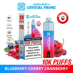 buy Aura Bar 10000 Disposable Vape By Crystal Prime - Pack of 5 at Wolfvapes.co.uk