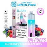 buy Aura Bar 10000 Disposable Vape By Crystal Prime - Pack of 5 at Wolfvapes.co.uk