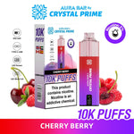 buy Aura Bar 10000 Disposable Vape By Crystal Prime - Pack of 5 at Wolfvapes.co.uk