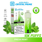 buy Aura Bar 10000 Disposable Vape By Crystal Prime - Pack of 5 at Wolfvapes.co.uk