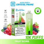 buy Aura Bar 10000 Disposable Vape By Crystal Prime - Pack of 5 at Wolfvapes.co.uk