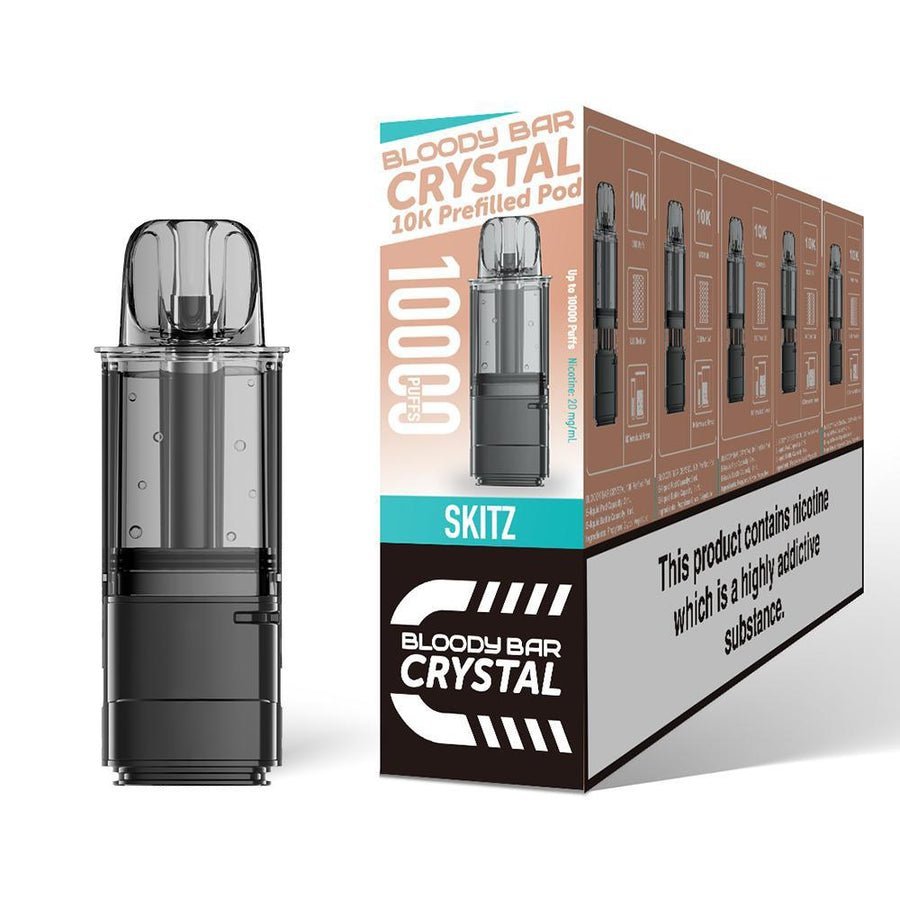 bulk wholesale Bloody Bar Crystal 10k Replacement Pods Pack of 5 - Skitz