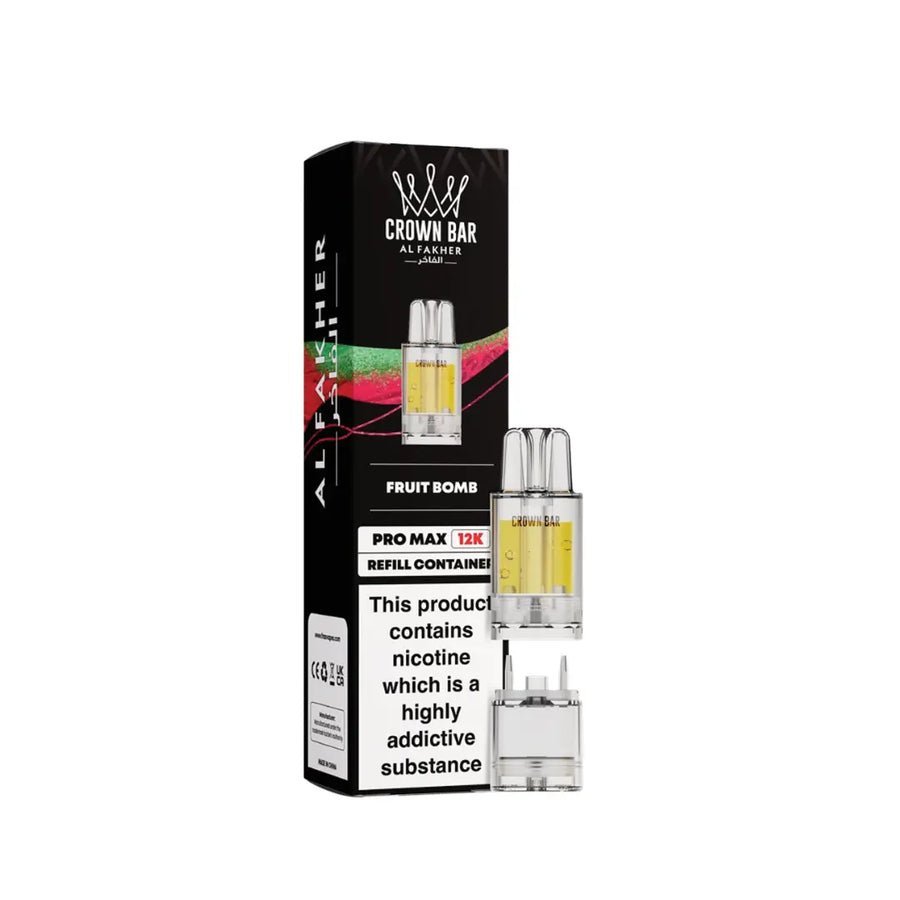 bulk wholesale Al Fakher Pro Max 12k Replacement Pods Box of 5 - Banana Ice